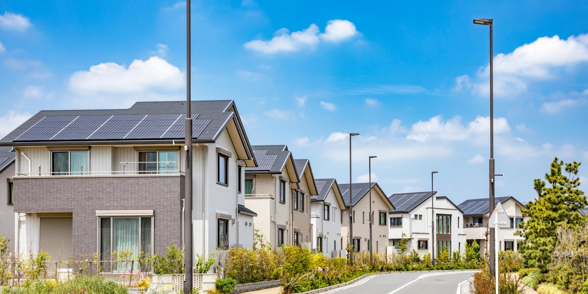 a row of houses