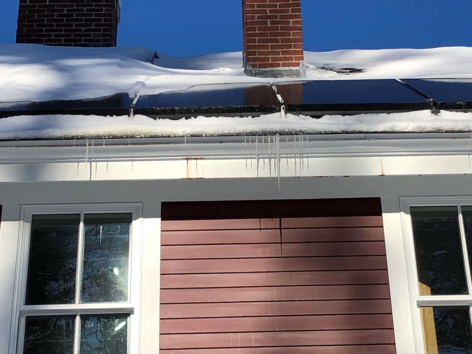 ice dam on roof