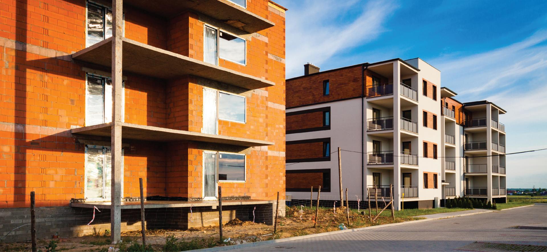 two multifamily buildings