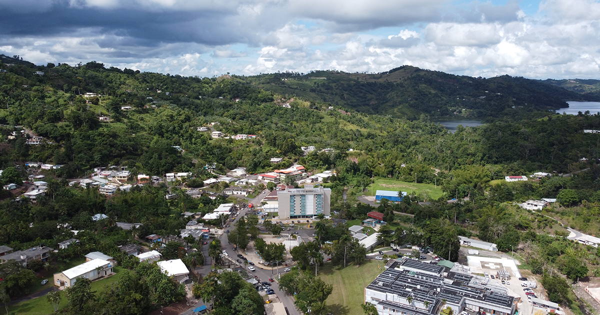 Overhead view of Castañer