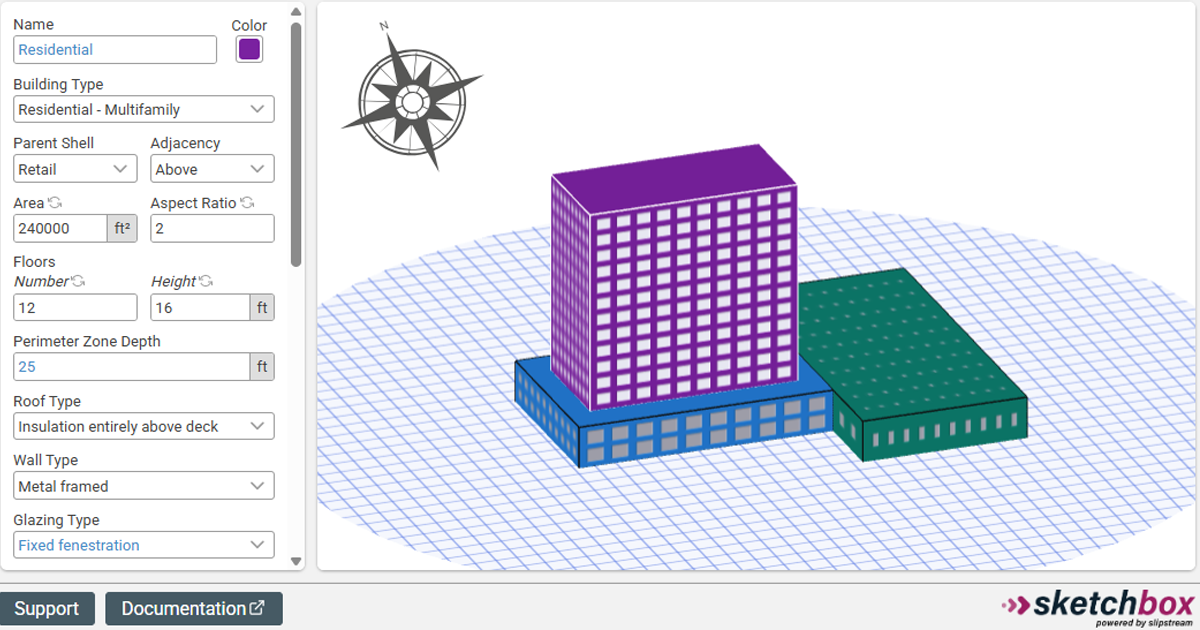 Image of a model created in Sketchbox. 