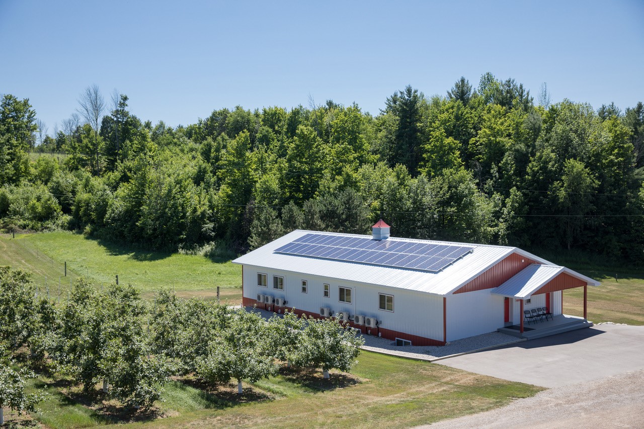 A view of the new housing complex at Friske Orchards